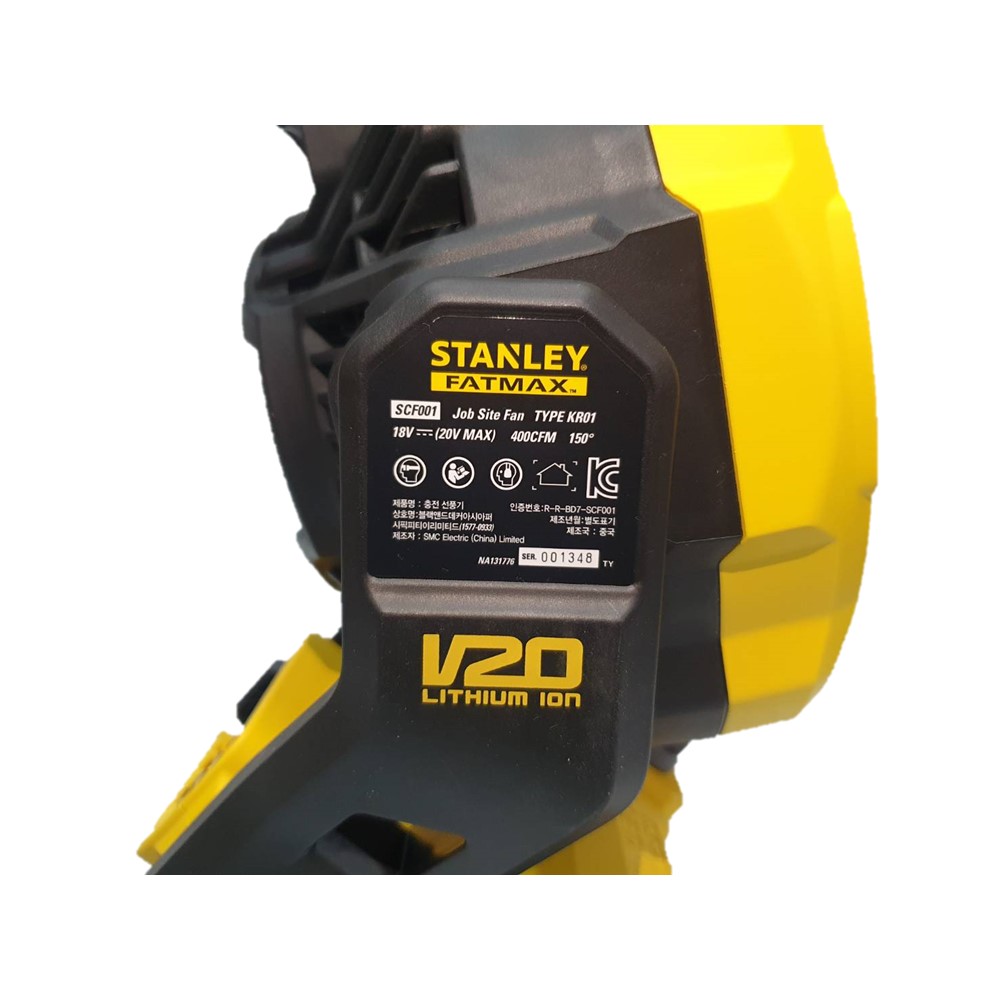 พัดลมไร้สาย20V SCF001-B1 STANLEY