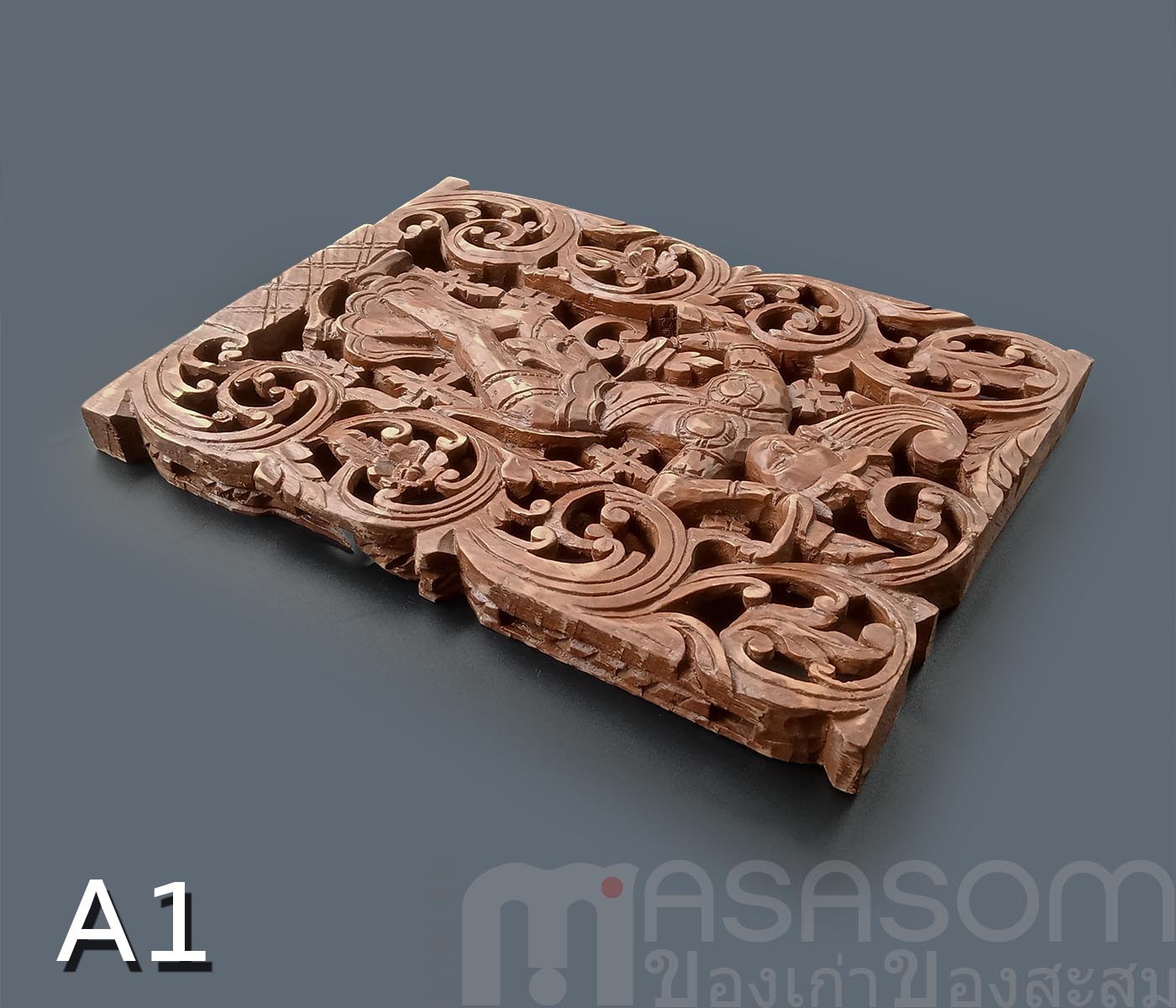 ไม้สักแกะสลักA1