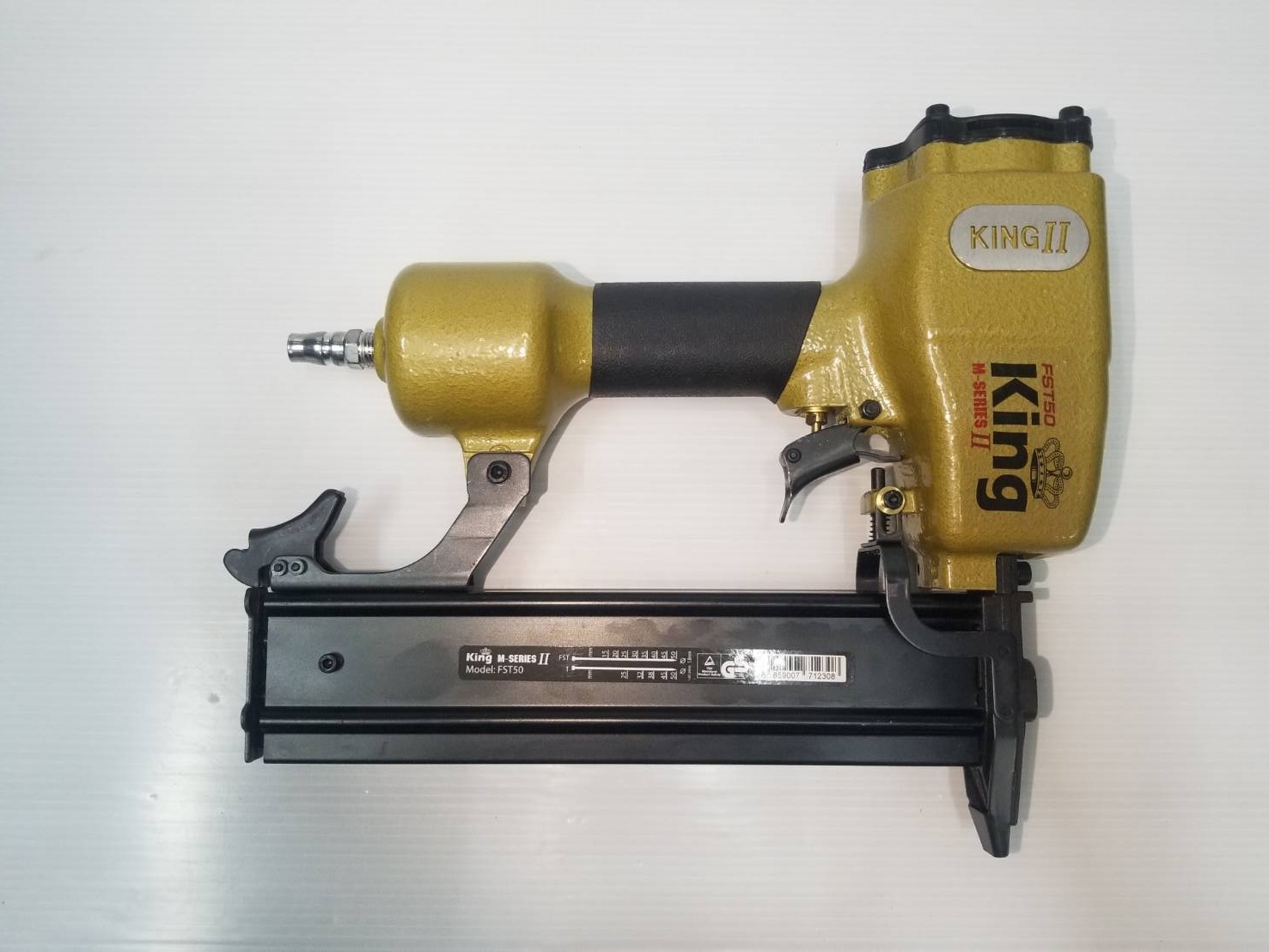 แม็กยิงตะปูลมคอนกรีต-ไม้ ขาเดี่ยว FST-50 KING (M-SERIES) II