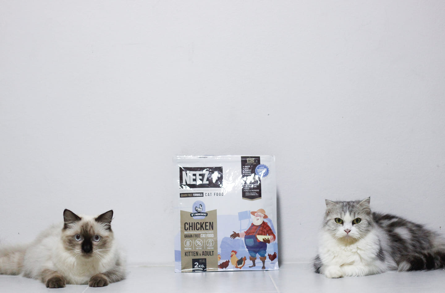 NEEZ+อาหารแมว นีซพลัส เกรนฟรี พรีเมี่ยมสำหรับน้องแมว 🐥สูตรแมวใหญ่ 1 กิโล 250.- เหมาะกับแมวโต อายุ 4 เดือน-12 ปี (ฟรีส่ง)