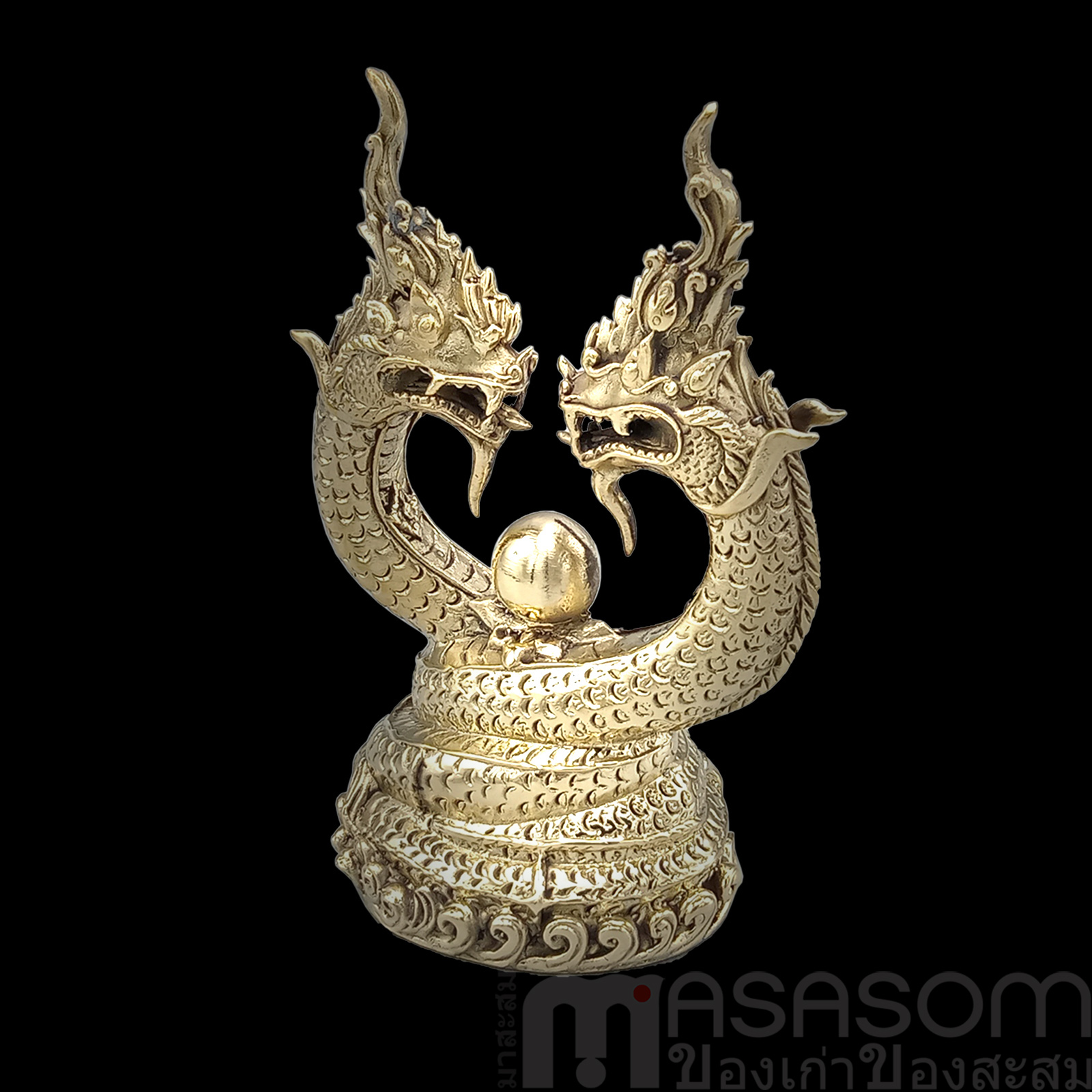 รูปบูชาพญานาคคู่สีทอง