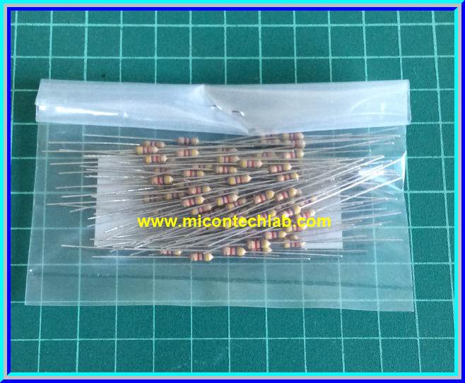 100x Resistor 4.7 Kohm 1/4 Watt 5% Cabon Resistor