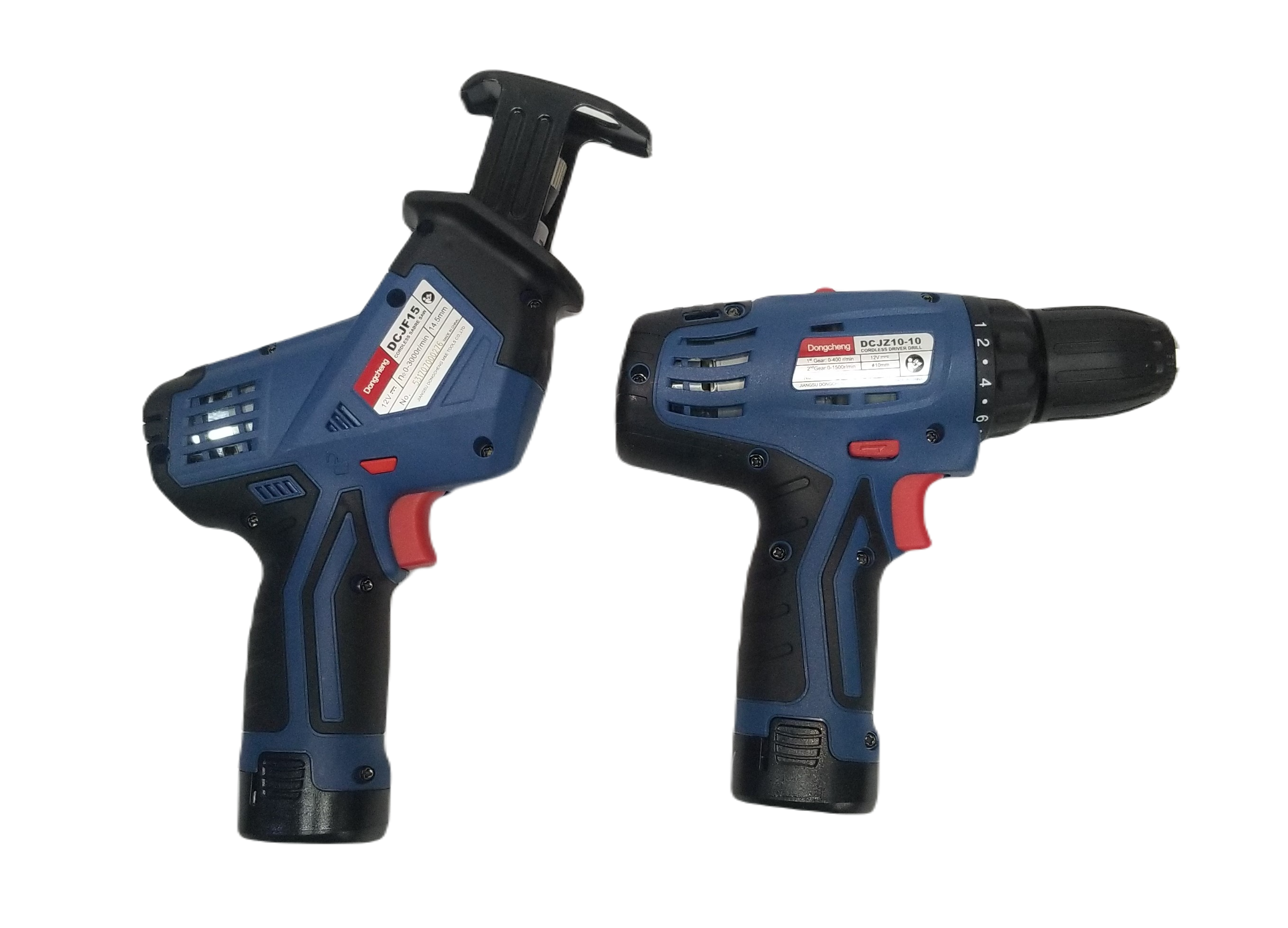 ชุดคอมโบไร้สาย 12V DCKIT02 (สว่านไขควง+เซเบอร์) Dongcheng