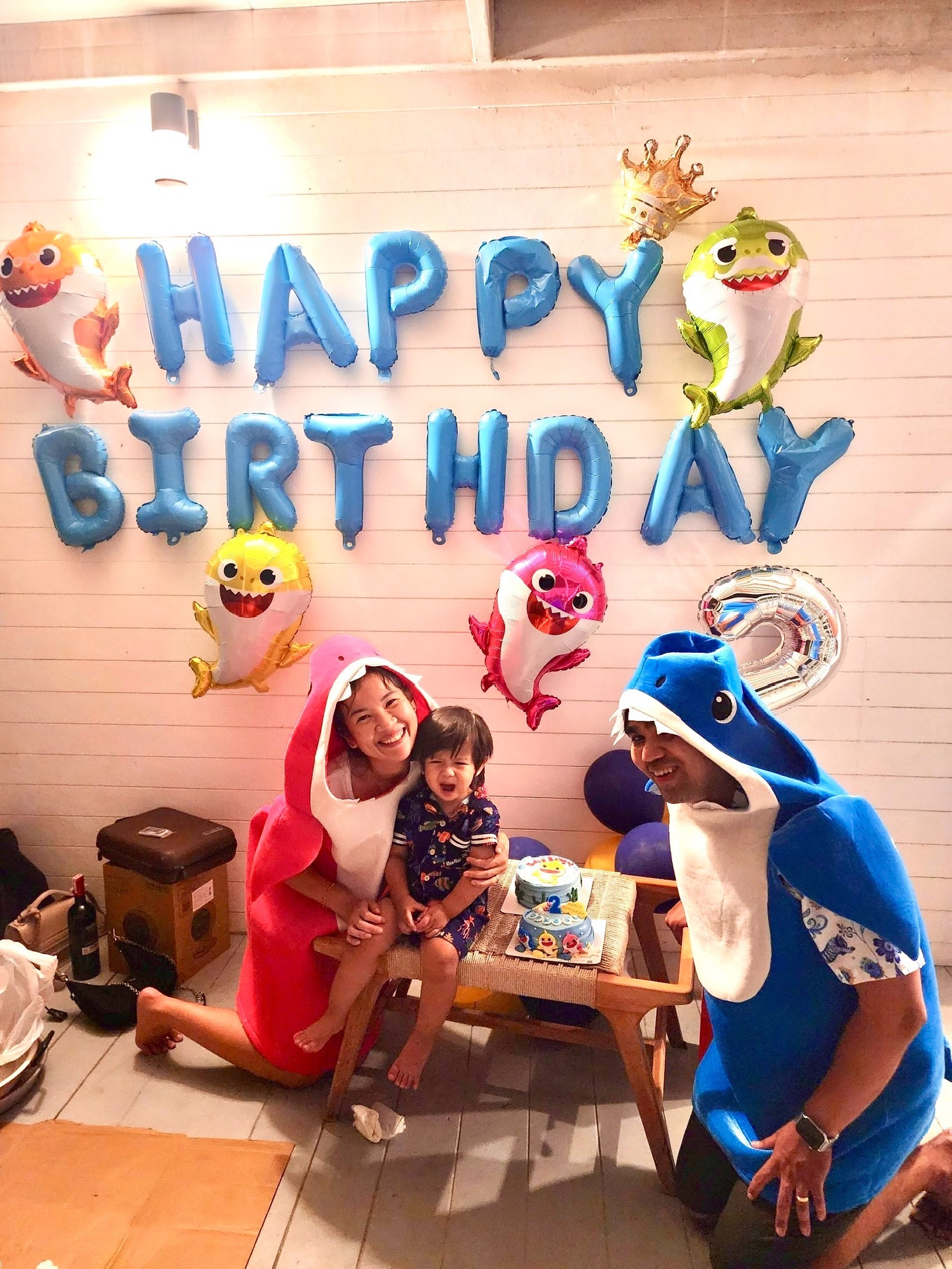 ชุด Baby Shark Men's Daddy Shark / ชุดฉลามสีฟ้า