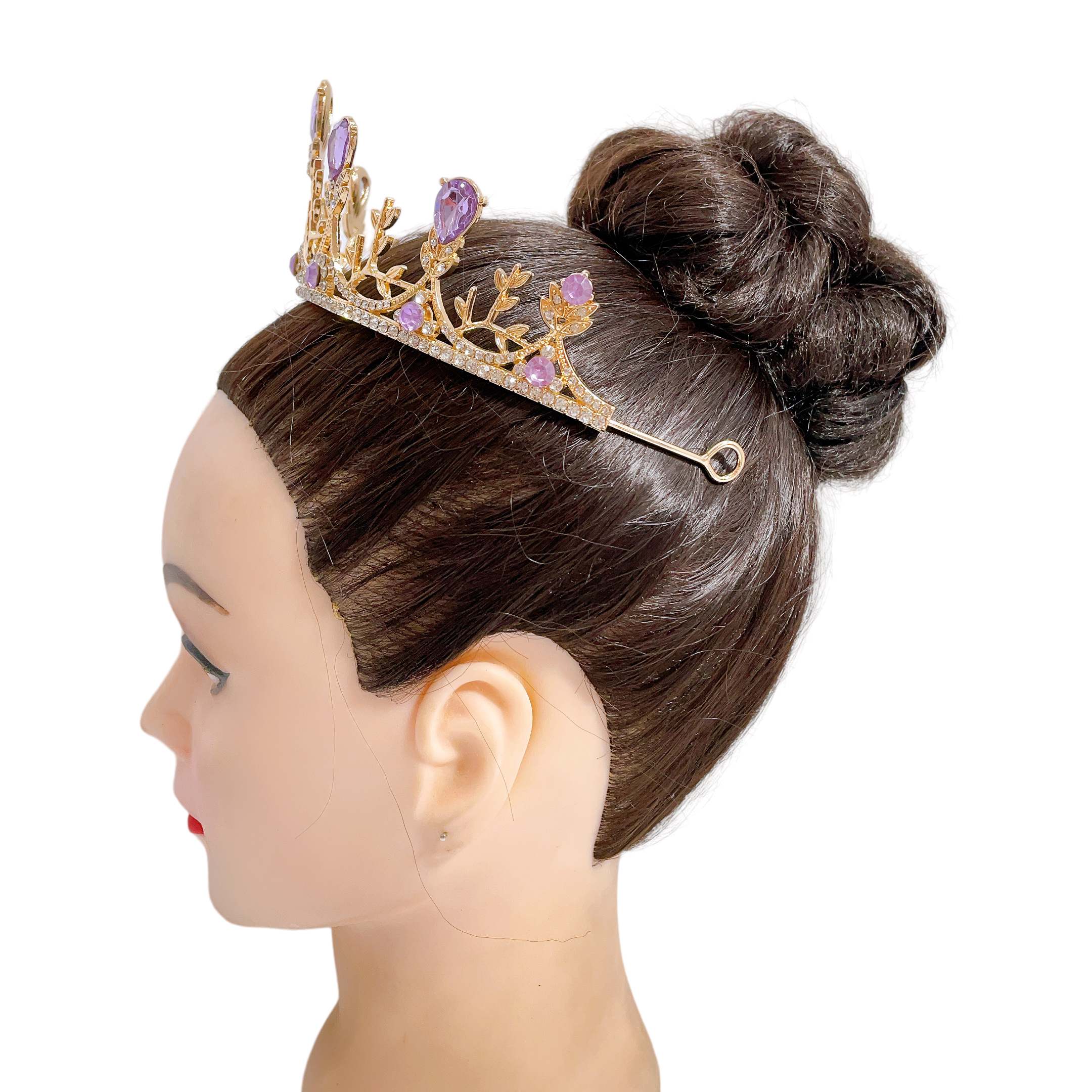 (พร้อมส่ง) เทียร่า 258 สีม่วงทอง งานสวยเกินราคา เกรดพรีเมี่ยม ใส่ได้หลายครั้ง