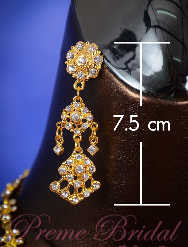 (พร้อมส่ง) เครื่องประดับไทยสร้อยคอ+ต่างหู 004