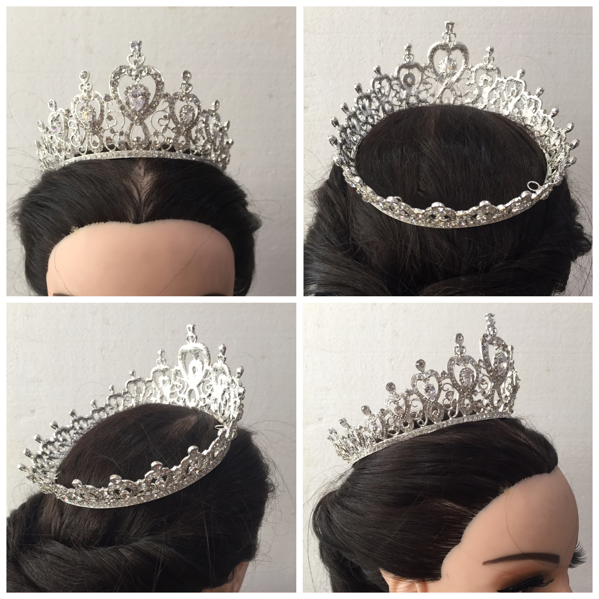 (พร้อมส่ง) มงกุฎ 038 สีเงิน