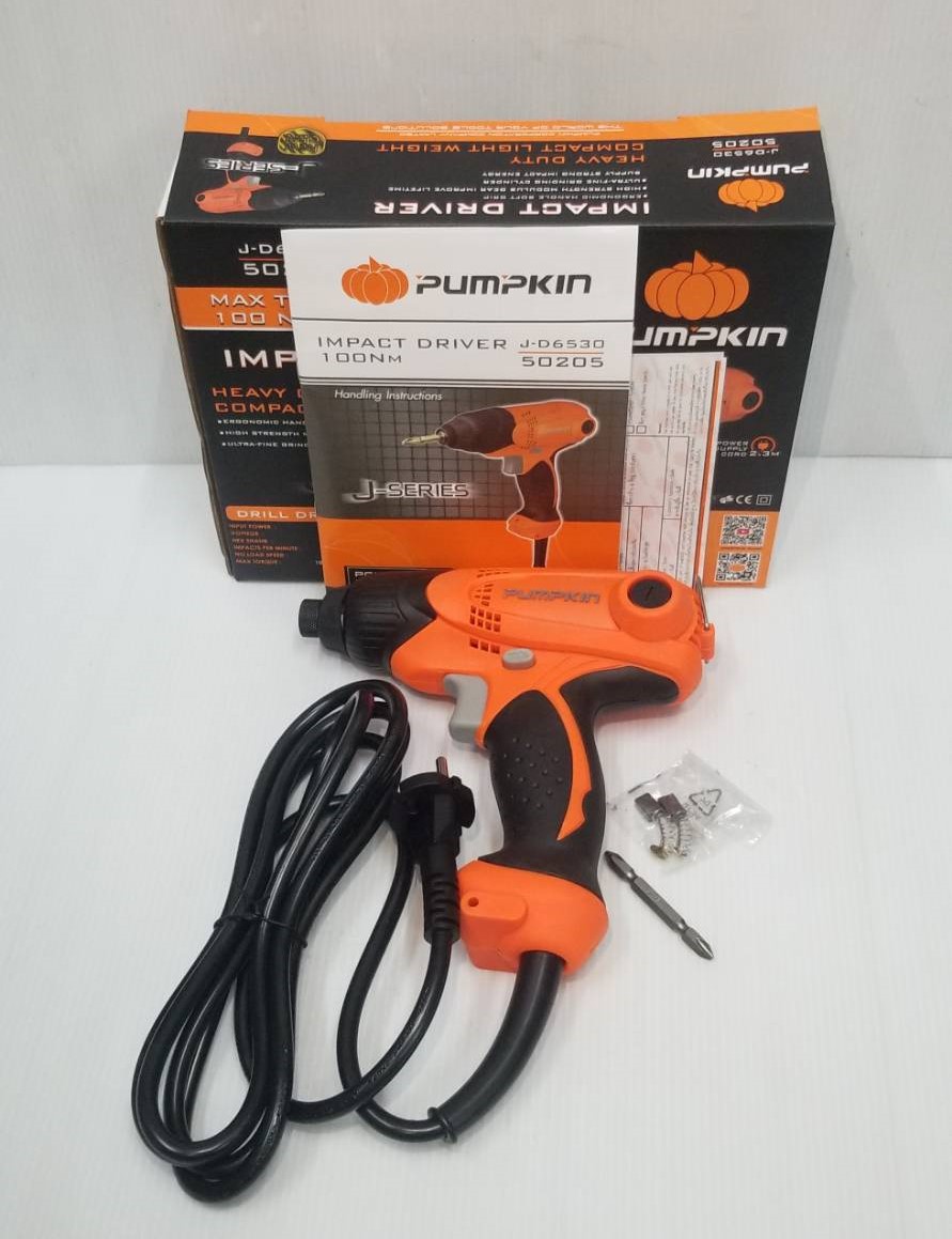 สว่านไขควงกระแทกไฟฟ้า 6 มม. รุ่น J-D6530 PUMPKIN #50205