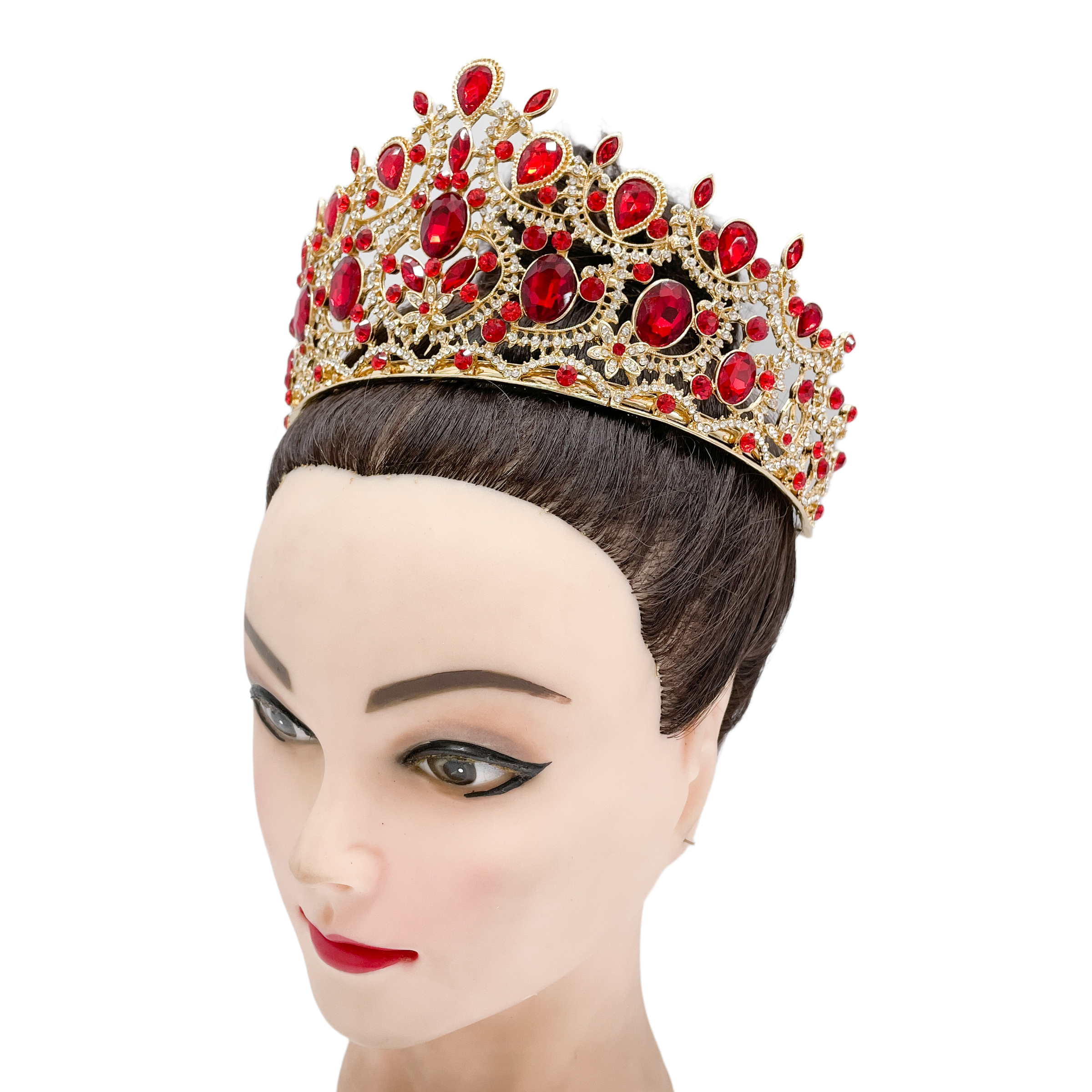 (พร้อมส่งจากไทย) มงกุฏ 105 สีแดง มงกุฎนางงาม มงกุฎเพชร มงกุฎประกวด สินค้าพร้อมส่ง ไม่ต้องรอนาน งานพรีเมี่ยม