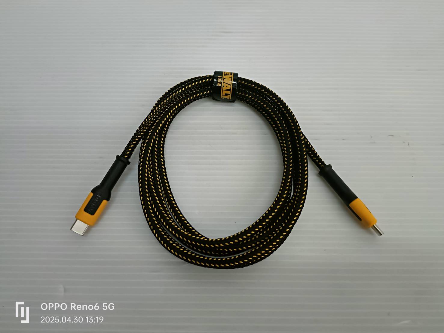 DEWALT สายชาร์จ Type C to Type C 100 วัตต์ รุ่น DXMA1310007E