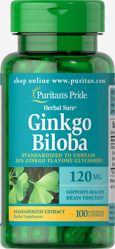 Puritan Ginkgo Biloba 120 mg 100 Capsules