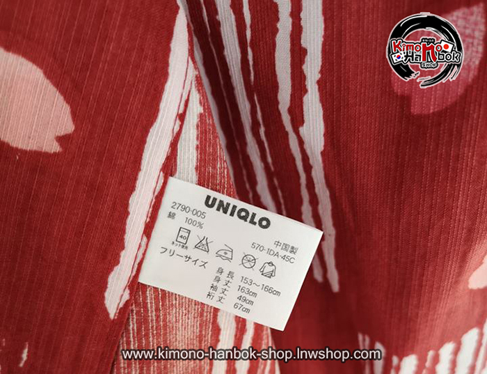 ยูกาตะสีแดงลายซากุระสีชมพู01