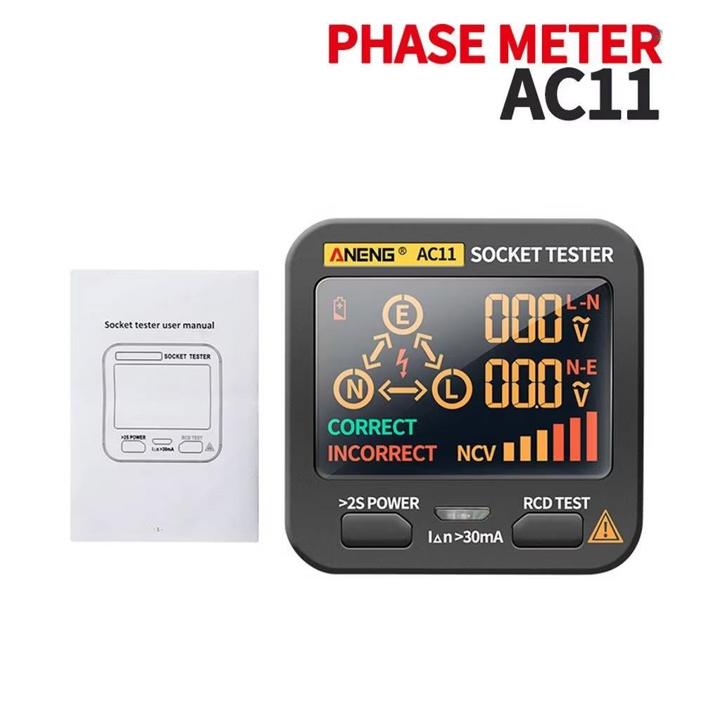 Aneng เครื่องตรวจเช็คเต้ารับไฟฟ้า AC11
