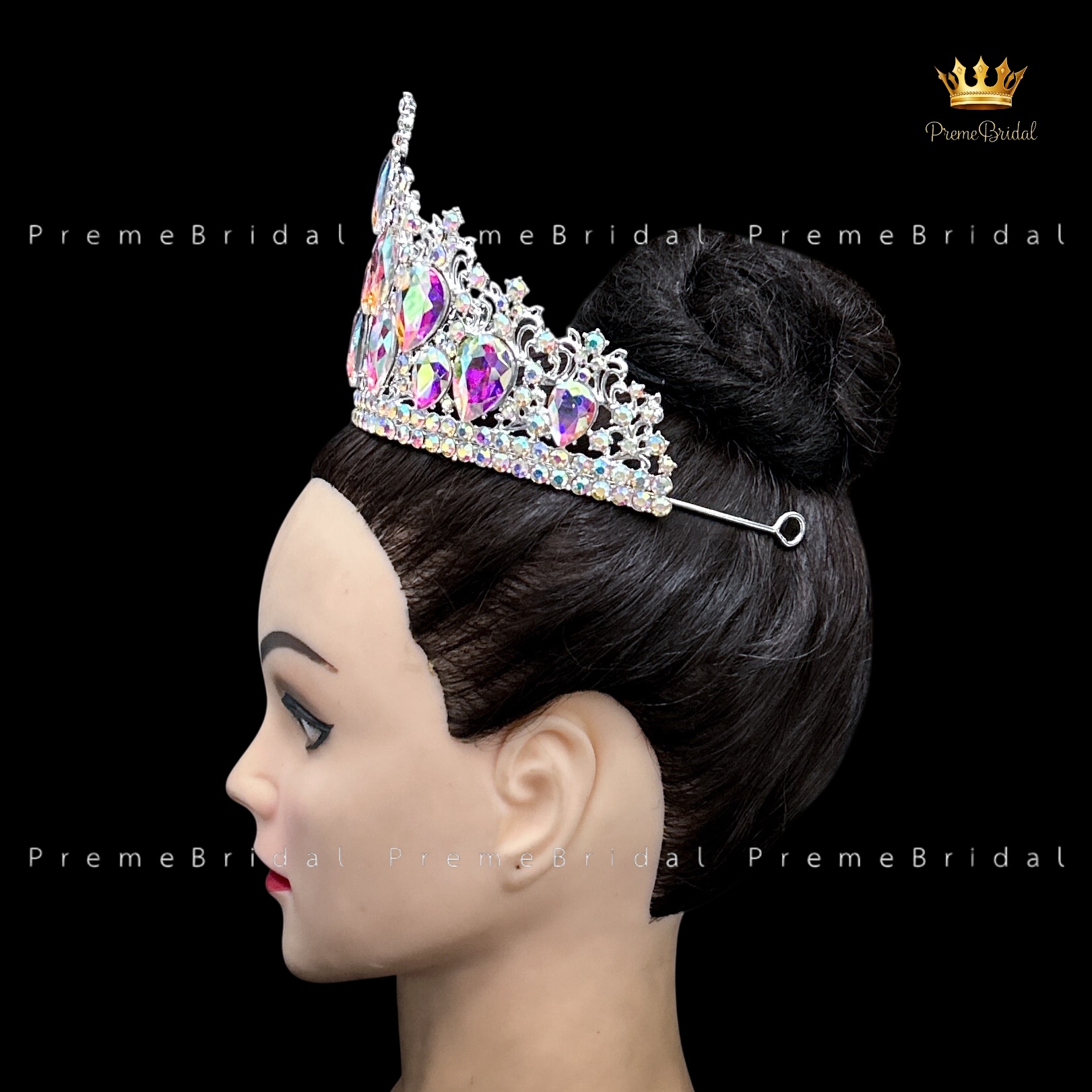 (พร้อมส่ง) เทียร่า 452 มงกุฎครึ่งหัว ไซส์นางงาม ปราณีต QCเพชรทุกเม็ด สินค้าพร้อมส่งจากไทย