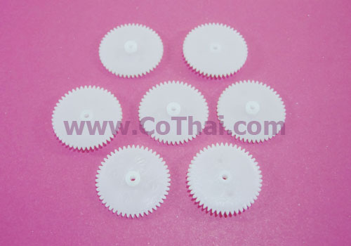 เฟือง พลาสติก สีขาว 48T2A v0.5 4.4(1.5)x25x1.95
