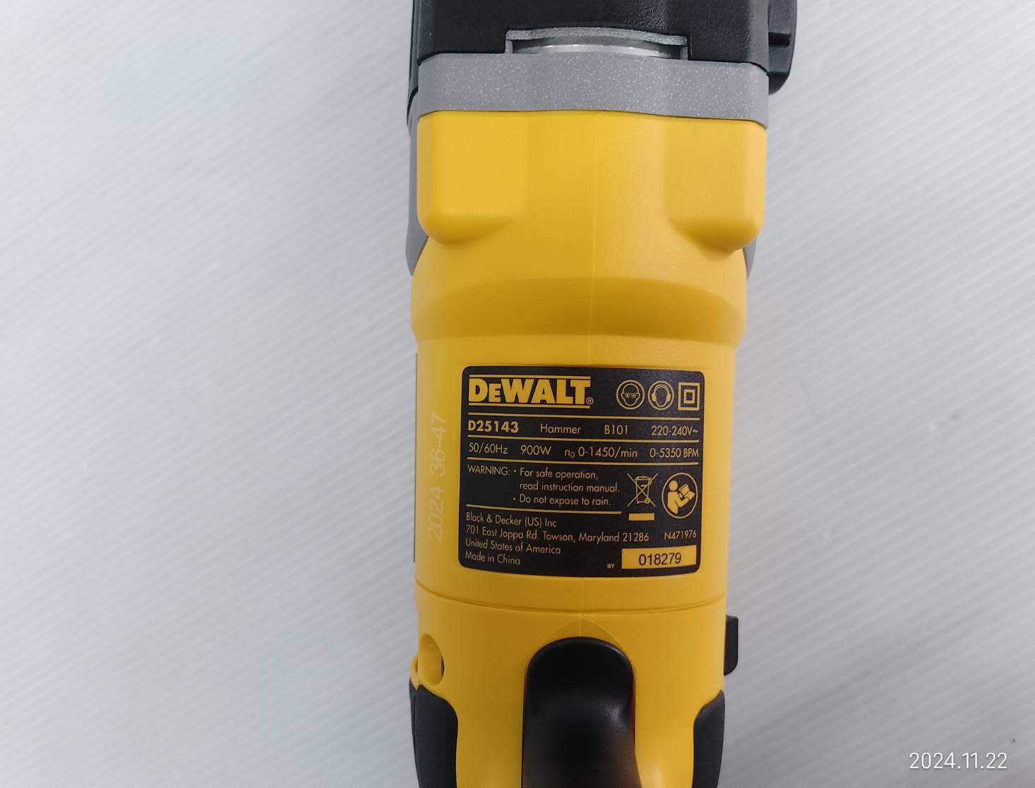 DEWALT สว่านโรตารี่ 3 ระบบ 28 มิล รุ่น D25143KA