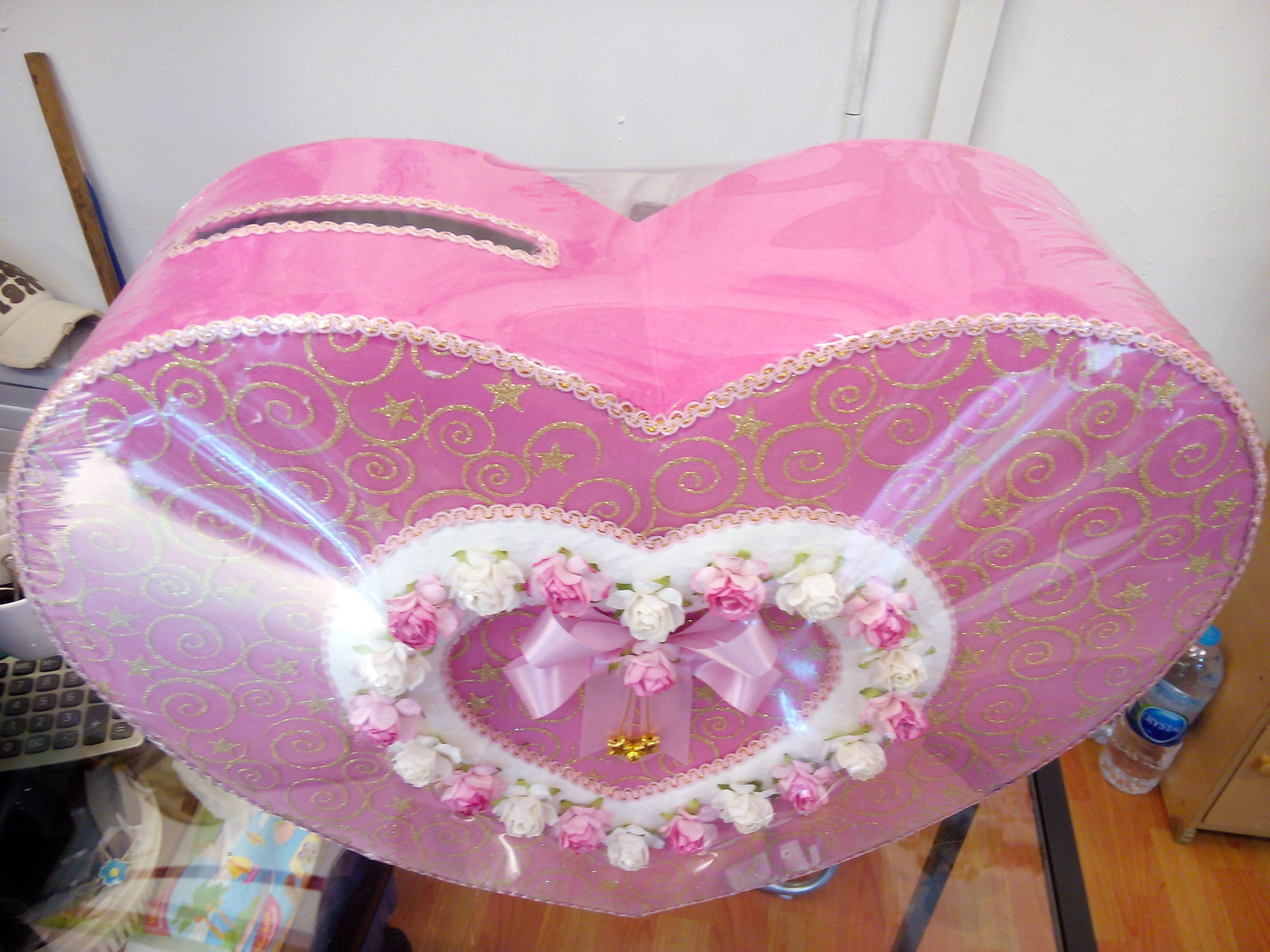 กล่องหัวใจเดียวใหญ่ สีแดง