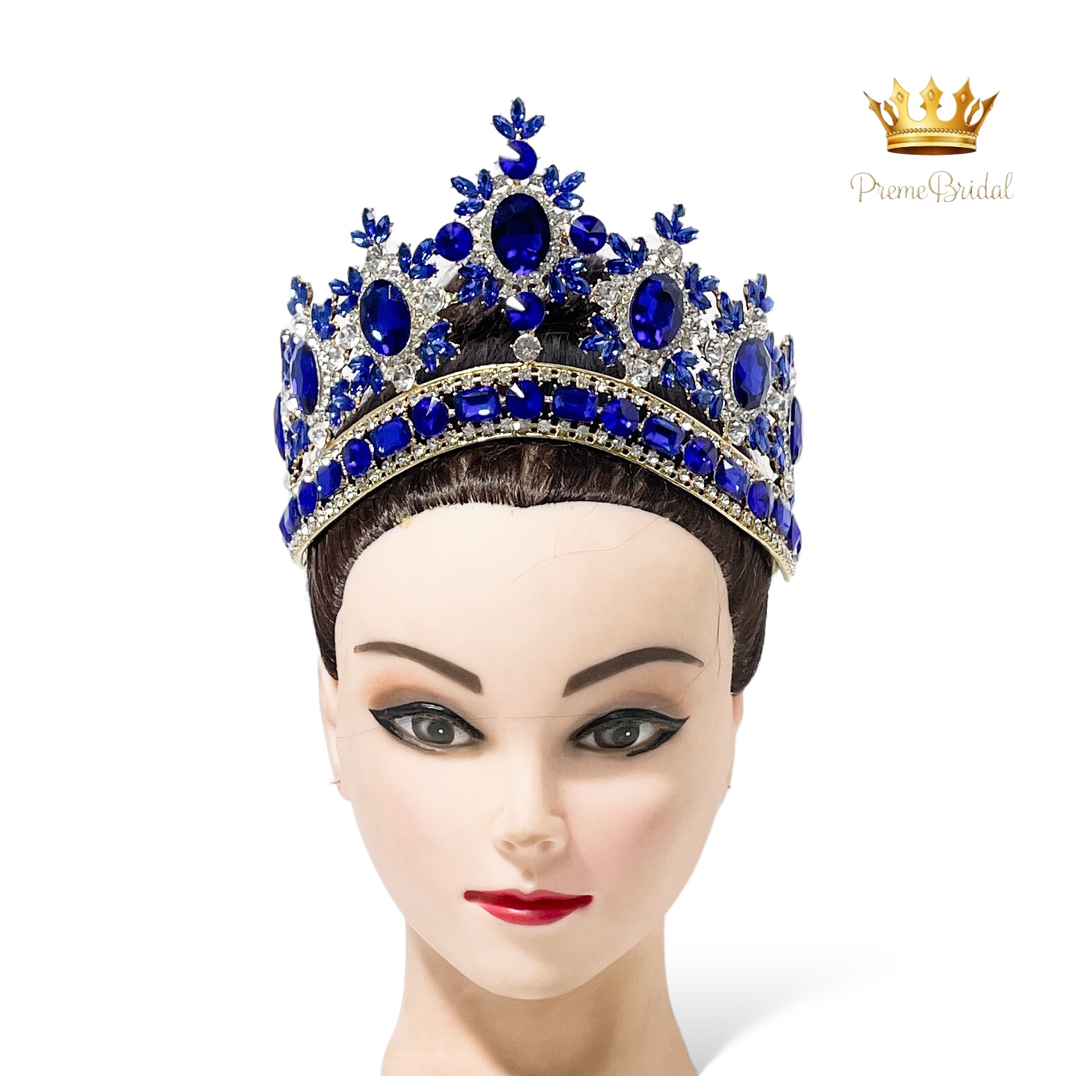 (พร้อมส่งจากไทย) มงกุฏ 100 สีน้ำเงิน มงกุฎนางงาม มงกุฎเพชร มงกุฎประกวด สินค้าพร้อมส่ง ไม่ต้องรอนาน งานพรีเมี่ยม