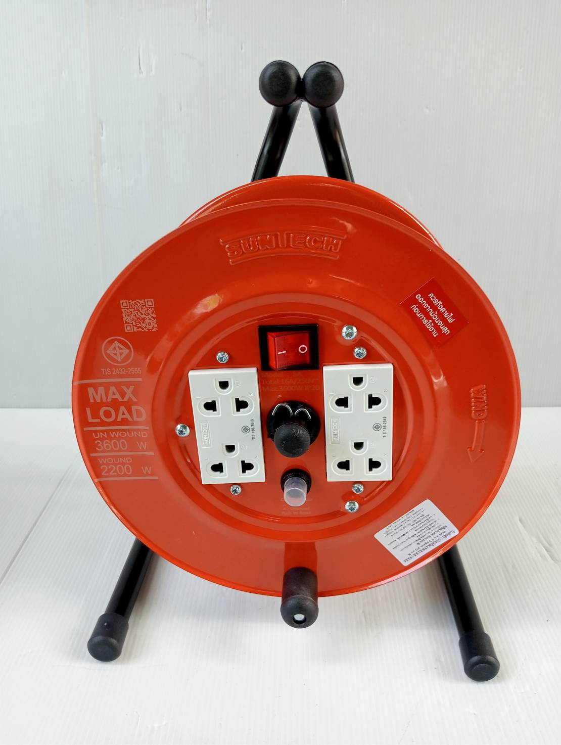 ล้อเก็บสายไฟ20เมตร 1.5sq.mm. SUNTECH SA1520