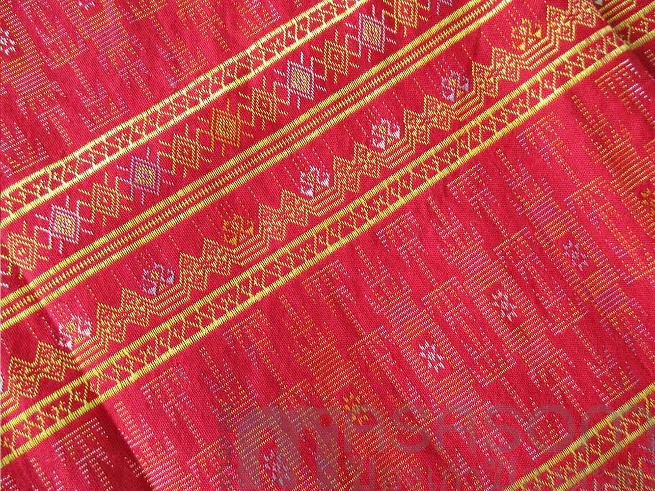 ผ้าถุงผ้าฝ้ายทอสอดดิ้น J4