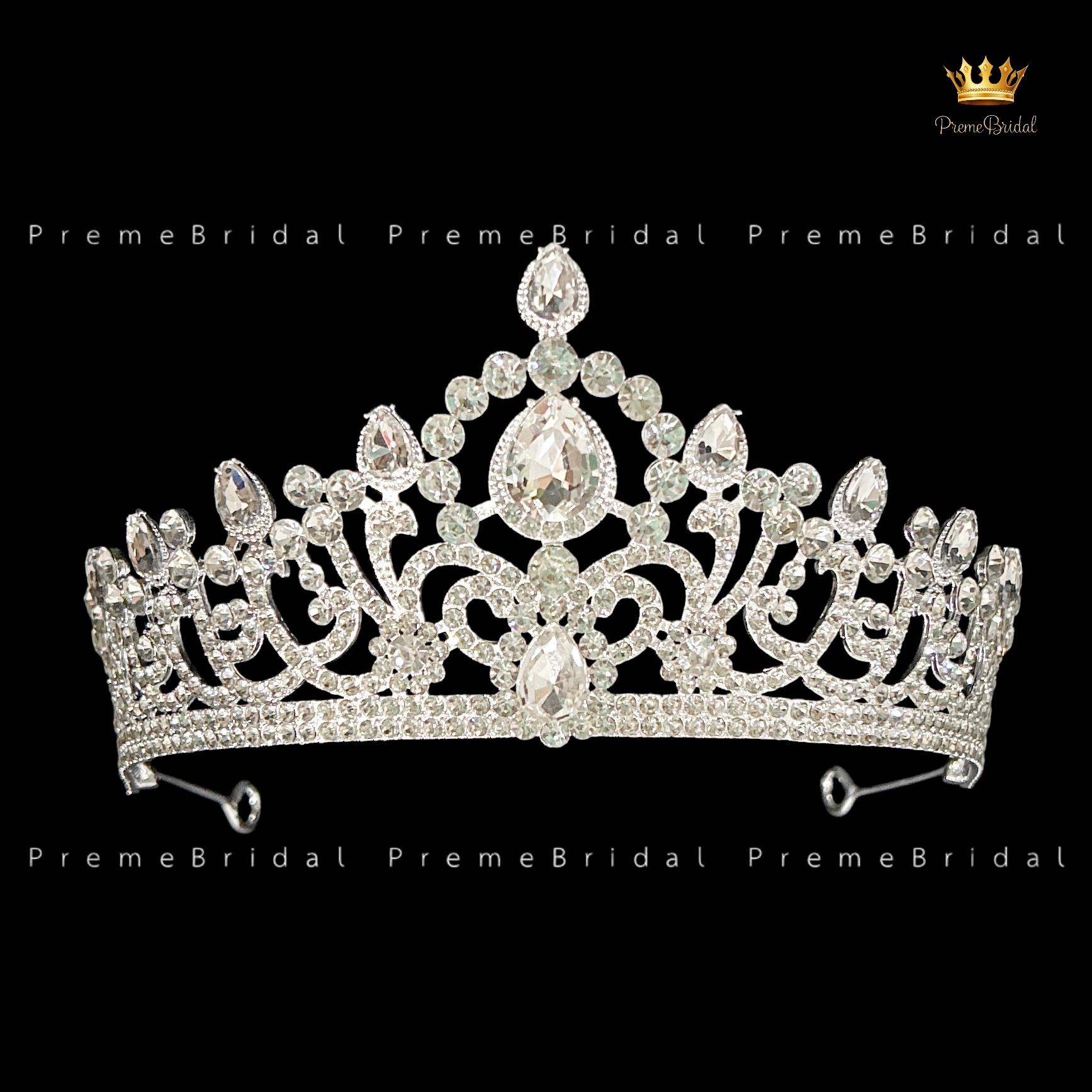 (พร้อมส่ง) เทียร่า 439 มงกุฎครึ่งหัว งานเจ้าสาว งานประกวด สวย ปราณีต QCเพชรทุกเม็ด สินค้าพร้อมส่งจากไทย