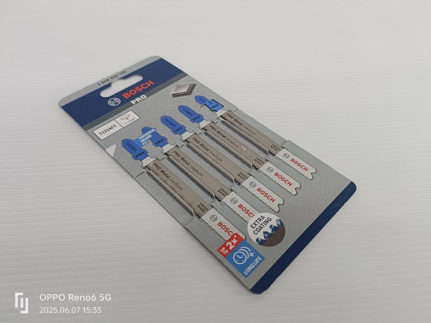 ใบเลื่อยจิ๊กซอว์ตัดสแตนเลส (5 ใบ/แพค) T121AFC BOSCH 2608655106