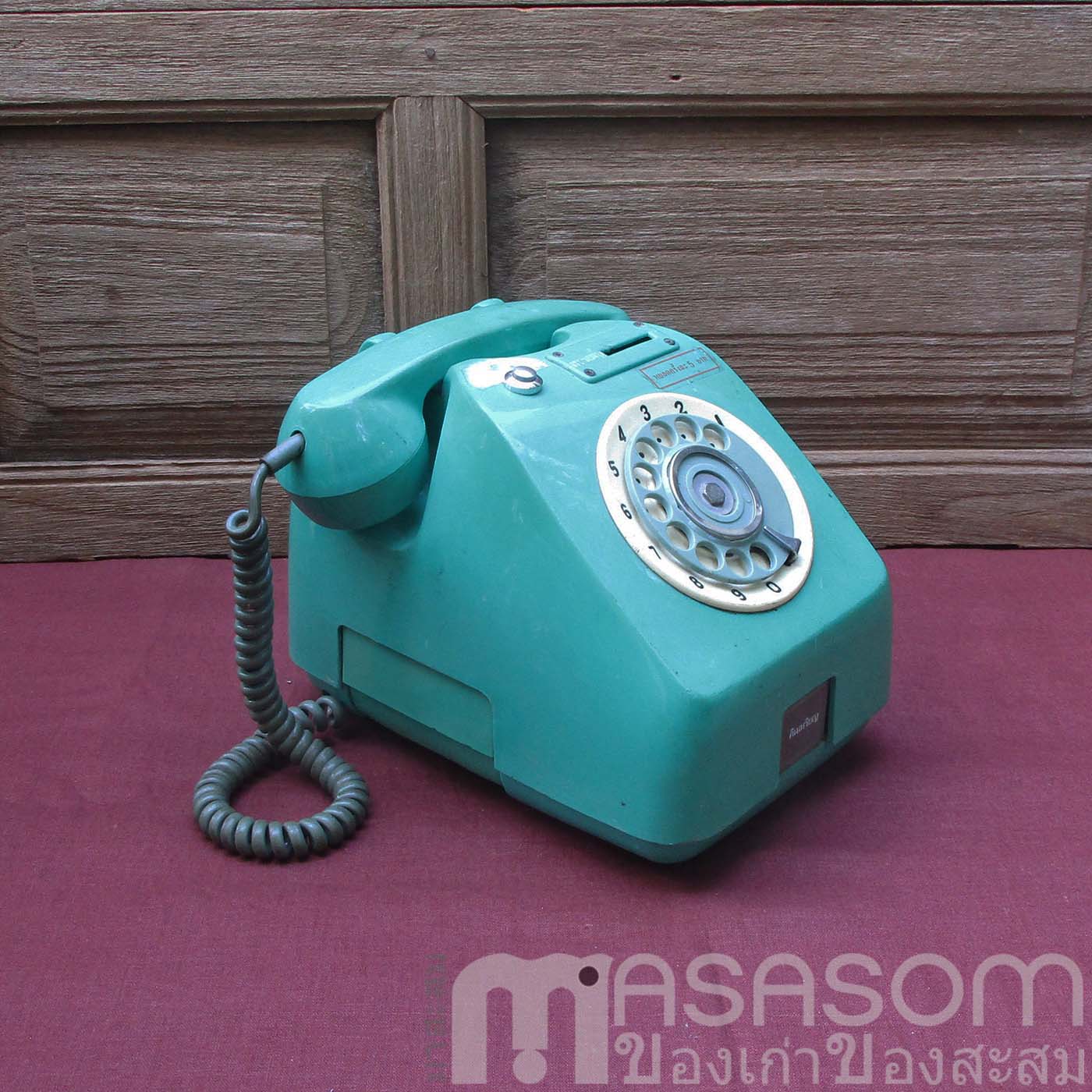 โทรศัพท์หยอดเหรียญวินเทจแป้นหมุน