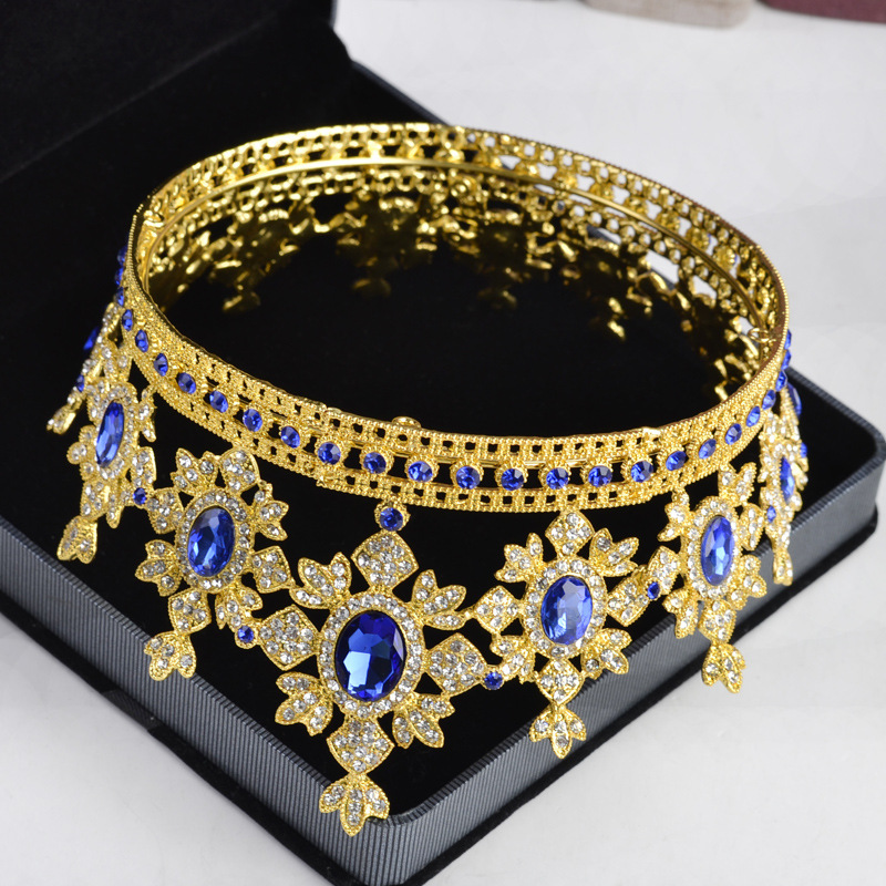 (พร้อมส่ง) มงกุฏ 050 น้ำเงิน