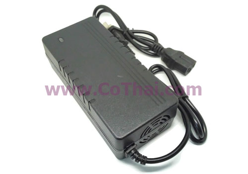 24v เครื่องชาร์จแบตเตอรี่ลิเธียมไอออน ปลั๊กสี่เหลี่ยม(ปลั๊กAC)
