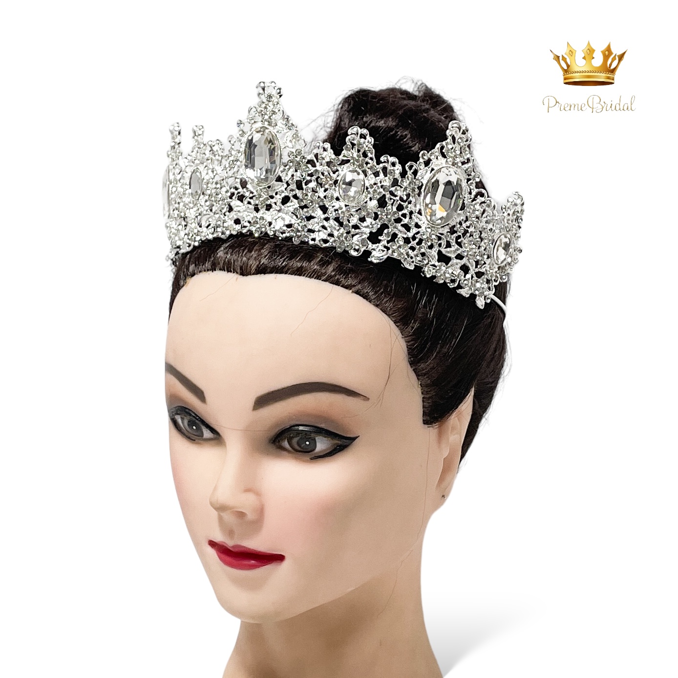 (พร้อมส่ง) เทียร่า 413 มงกุฎนางงาม ครึ่งหัว งานสวย ปราณีต QCเพชรทุกเม็ด สินค้าพร้อมส่งจากไทย