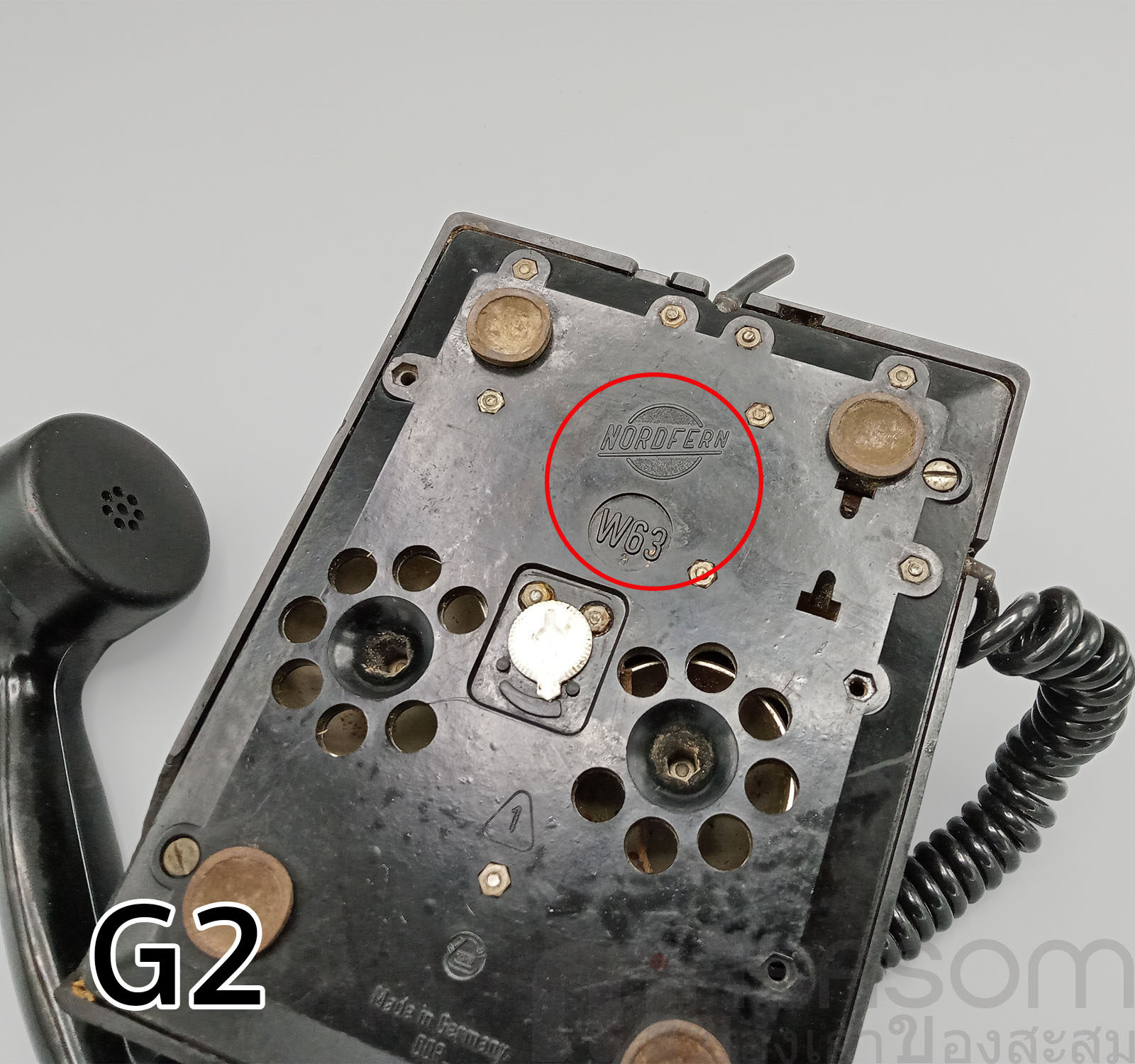 โทรศัพท์แป้นหมุนเยอรมัน Nordfern W63a