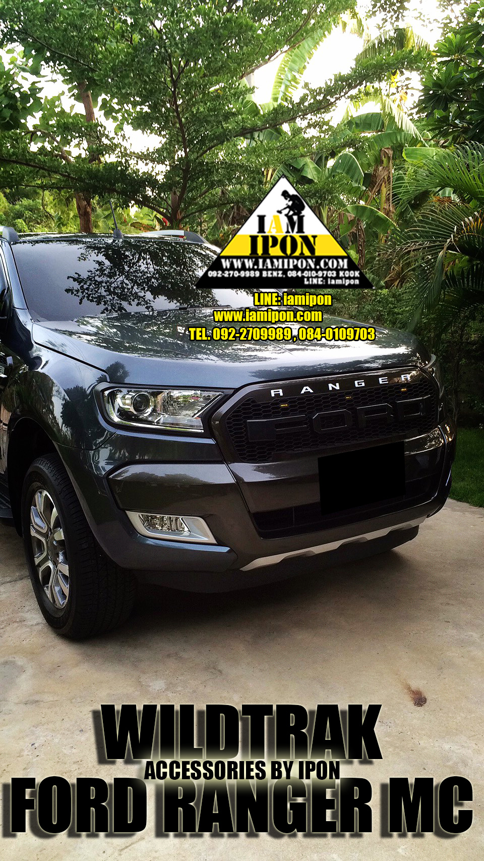 3D CHARACTER FRONT GRILL FORD RANGER MC ตัวหนังสือติดกระจังหน้าฟอร์ดเรนเจอร์ MC