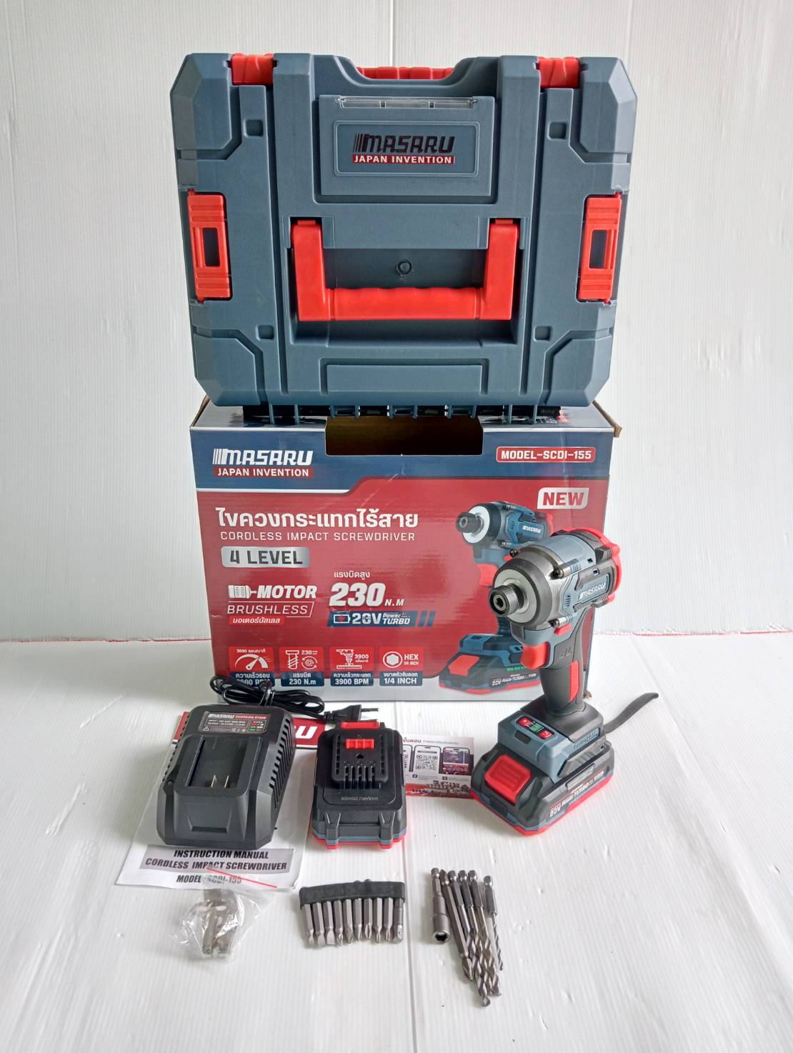 ไขควงกระแทกไร้สาย SCDI-155-B2 MASARU