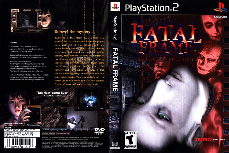 FATAL FRAME 1 [US : DVD5 1 Disc]