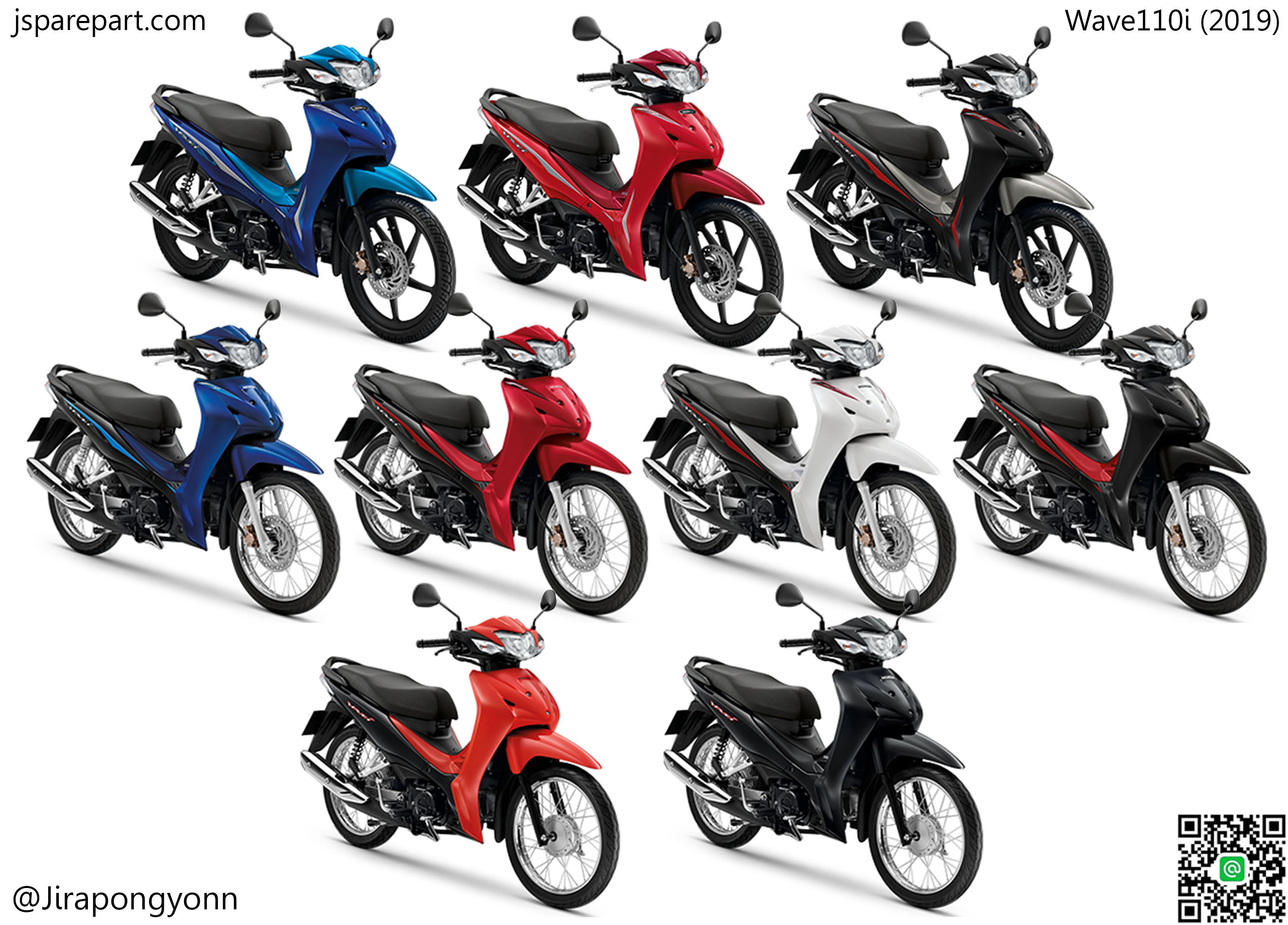 ชุดสี Wave110i 2018