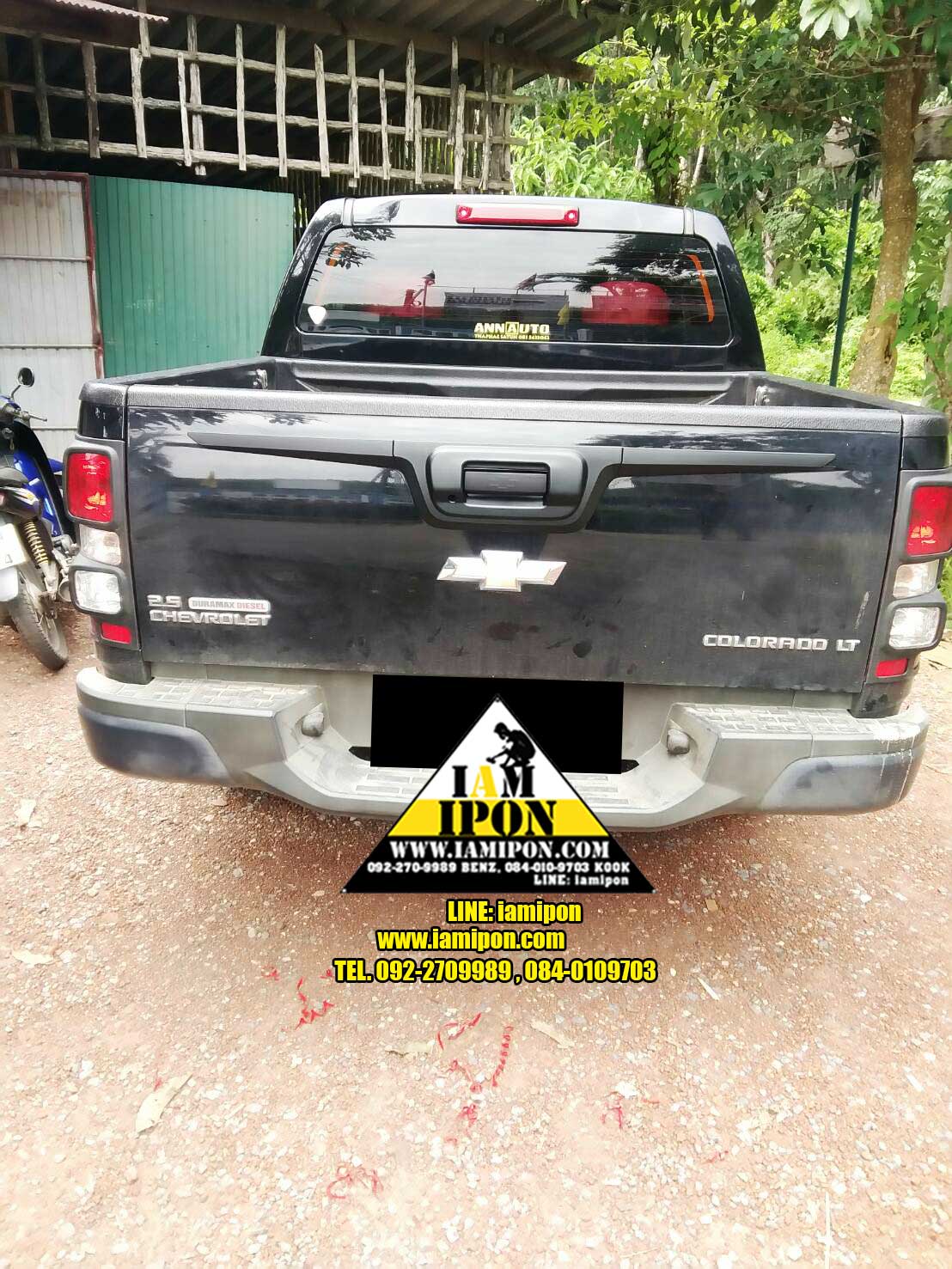 TRAIL HANDLE&TRAIL PLATE HANDLE CHEVROLET COLORADO FLATBLACK ครอบมือจับฝาท้ายและเบ้ารองมือเปิดฝาท้ายดำด้านเชฟโรเลตโคโลราโด
