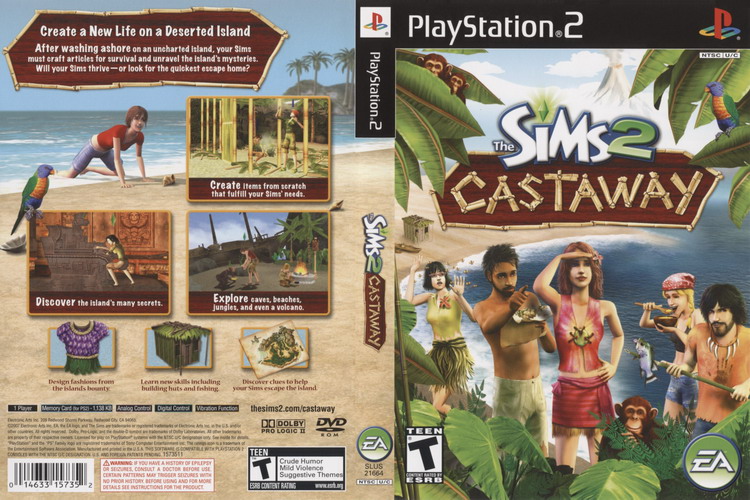 THE SIMS 2 CASTAWAY [US : DVD5 1 Disc]