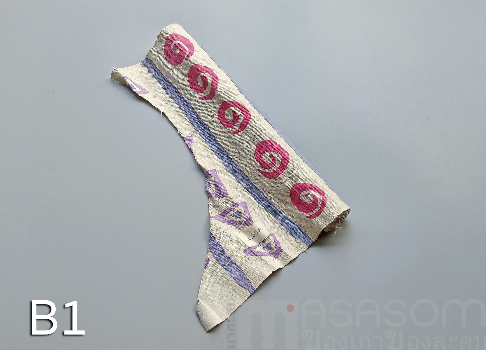 ผ้าใยกัญชงทอมือลายบาติค