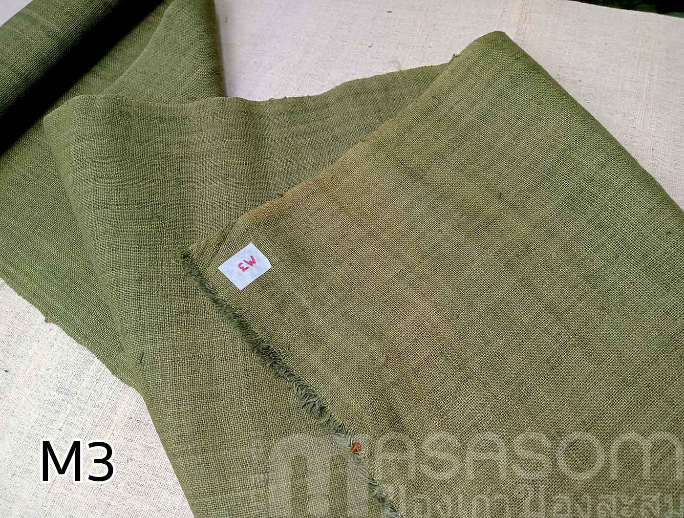 ผ้าใยกัญชงทอมือย้อมสี