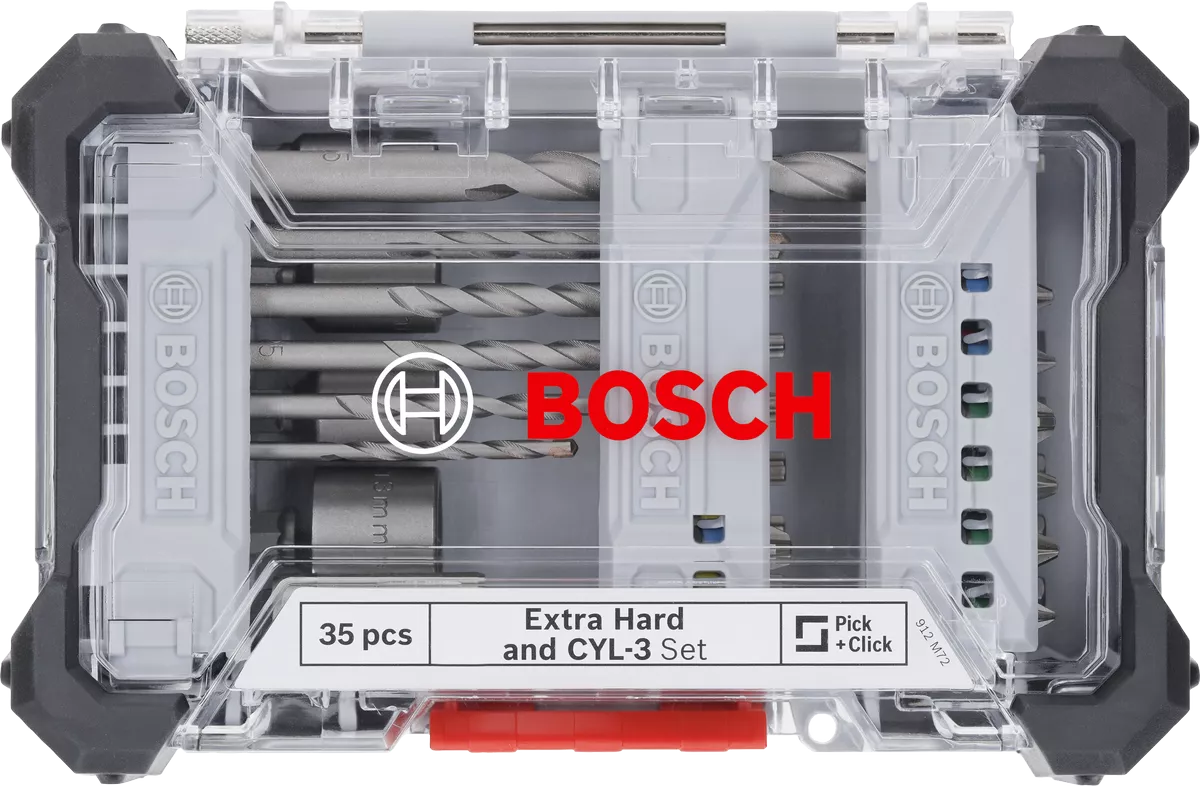 BOSCH รุ่น 2607017728 ชุดเจาะปูน Pick & Click 35 ชิ้น