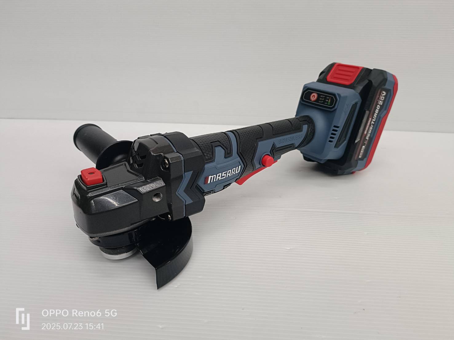 MASARU SCG-605-B1 เครื่องเจียร์ไร้สาย 4 นิ้ว Power Turbo 20V แบตรุ่นใหม่