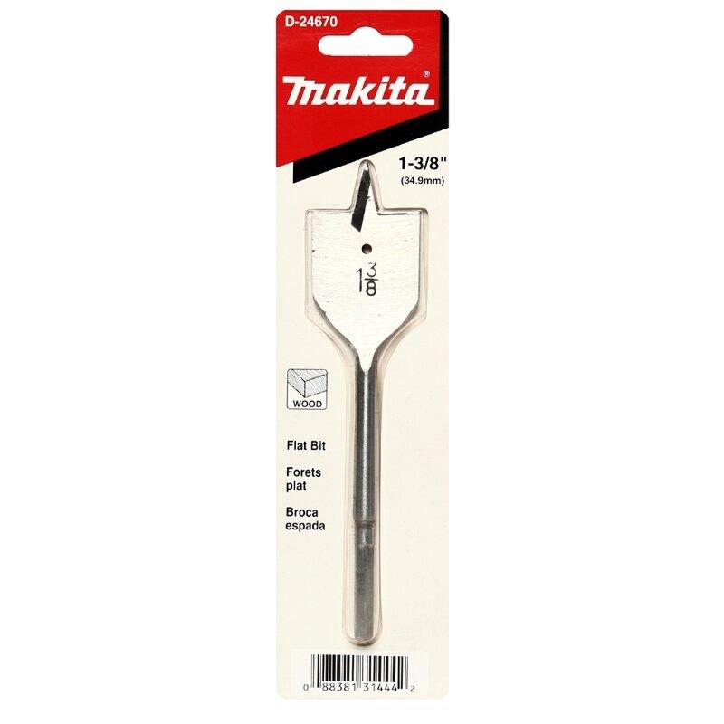 ดอกเจาะไม้ใบพาย 1-3/8″x6-1/2″ (34.9mm) ก้านกลม D-24670 MAKITA