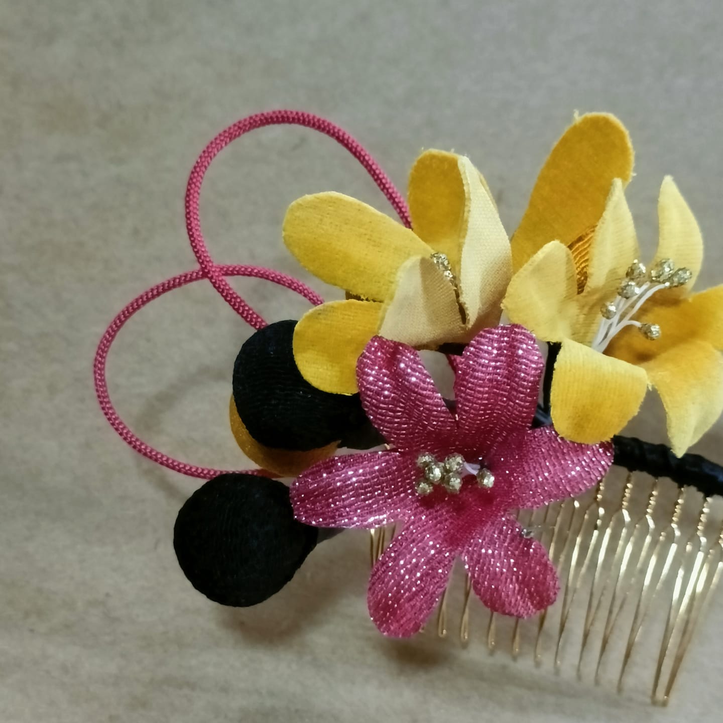 ดอกไม้ประดับผมญี่ปุ่น(หวีสับ)03