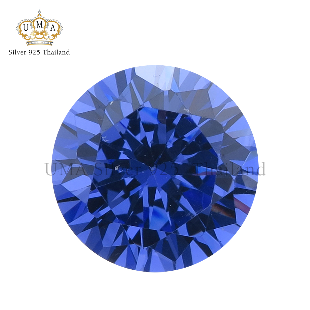 เพชร CZ 6A แทนซาไนท์ สีน้ำเงิน (Tanzanite Light ROUND CZ) - Size 2.75mm - 1แพ็ค - 500เม็ด