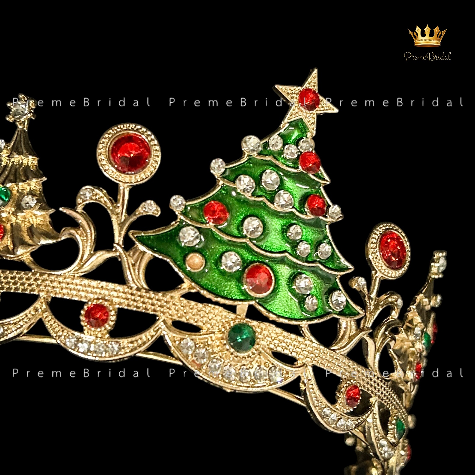 (พร้อมส่ง) มงกุฎคริสต์มาส 007 งานสวย ปราณีต QCเพชรทุกเม็ด สินค้าพร้อมส่งจากไทย