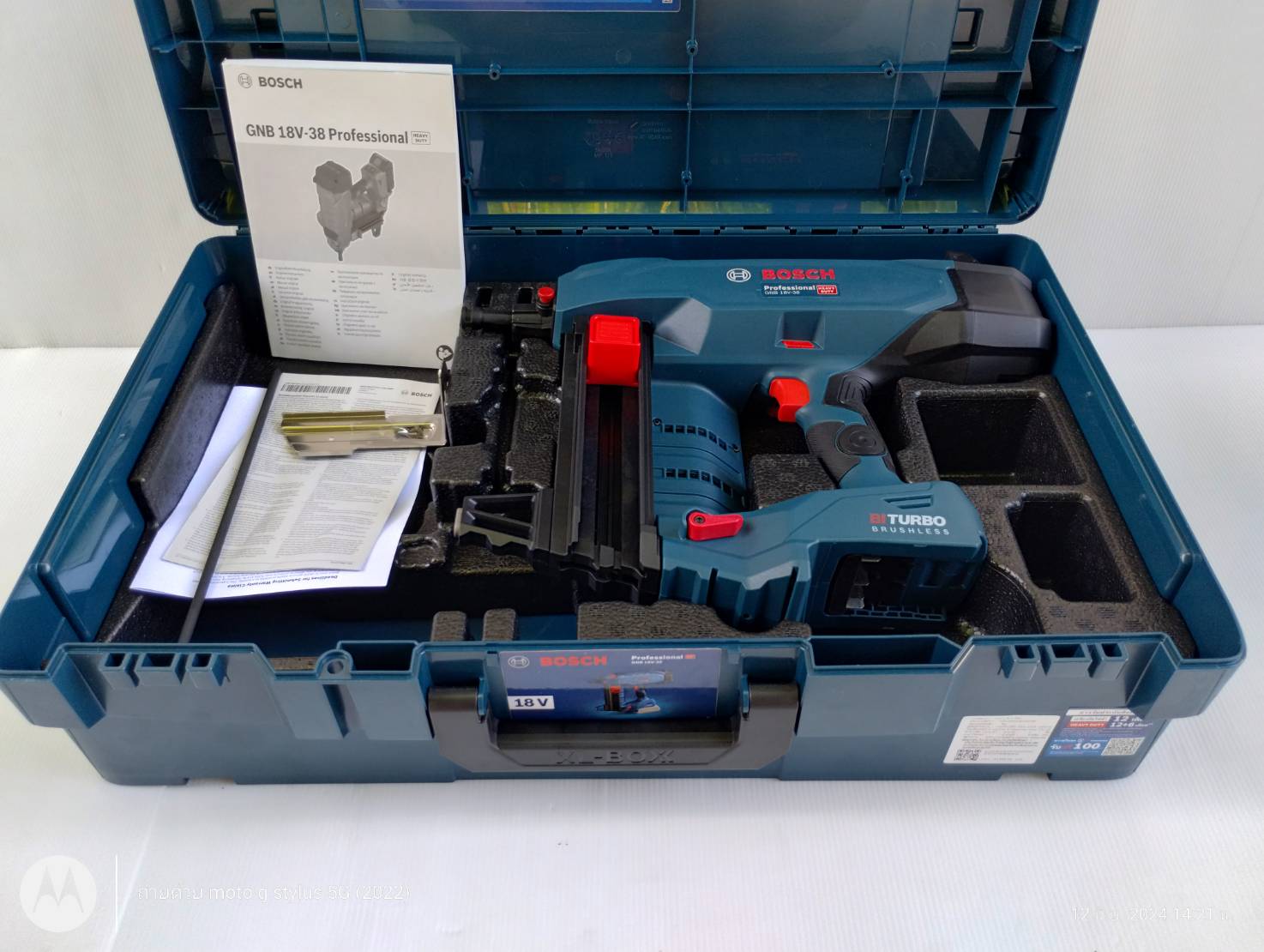 ปืนยิงตะปูไร้สาย18V GNB18V-38 BOSCH SOLO