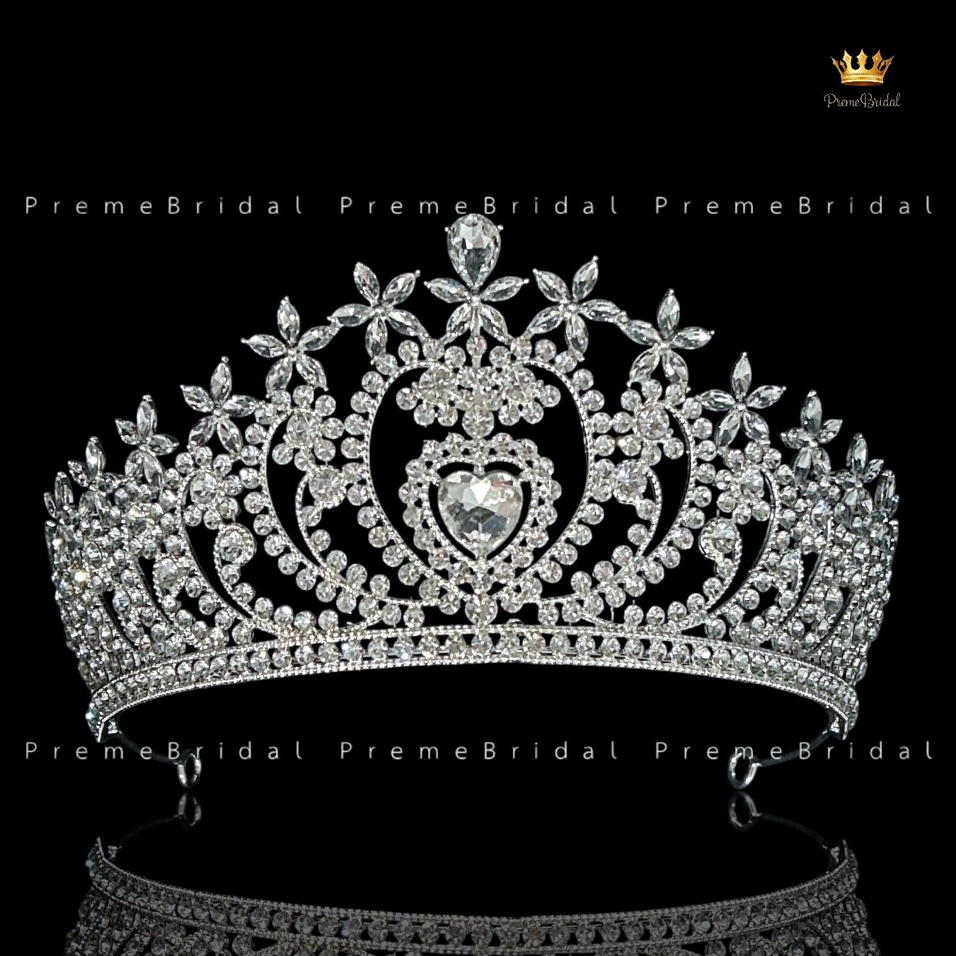 (พร้อมส่ง) เทียร่า 449 มงกุฎครึ่งหัว ไซส์นางงาม ขนาดใหญ่ สวย ปราณีต QCเพชรทุกเม็ด สินค้าพร้อมส่งจากไทย