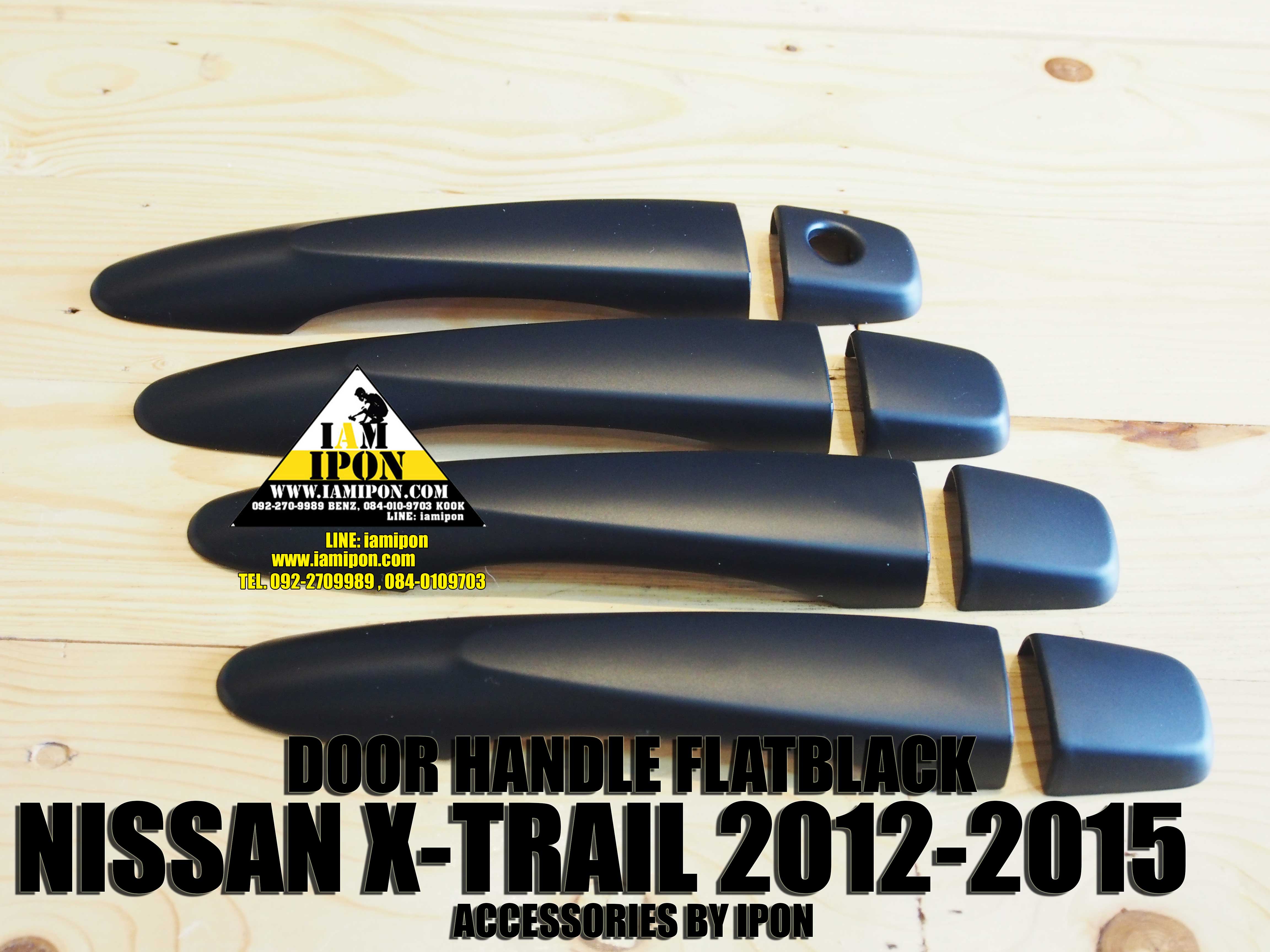 DOOR HANDLE NISSAN X-TRAIL FLATBLACK 2012-2015 ครอบมือจับดำด้านนิสสันเอ็กซ์เทล 2012-2015