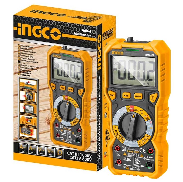ดิจิตอลมัลติมิเตอร์ DM7502 INGCO