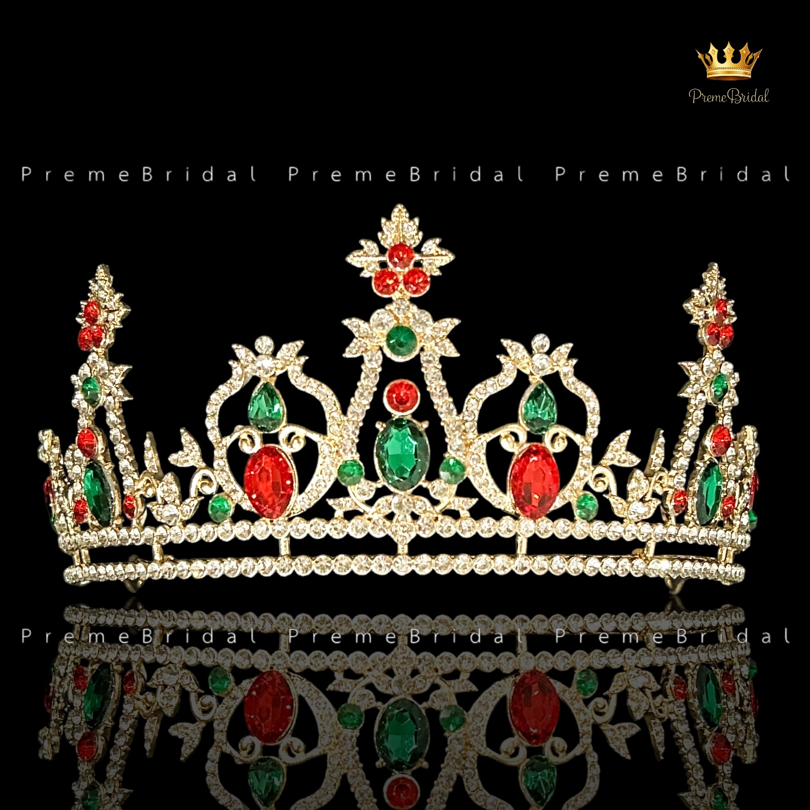 (พร้อมส่ง) มงกุฎคริสต์มาส 009 งานสวย ปราณีต QCเพชรทุกเม็ด สินค้าพร้อมส่งจากไทย